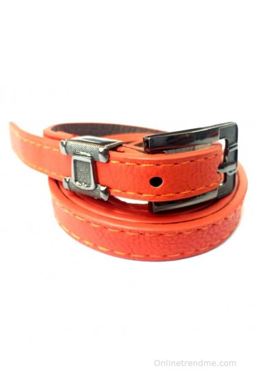 Sir Michele Orange Non Leather Women Belt